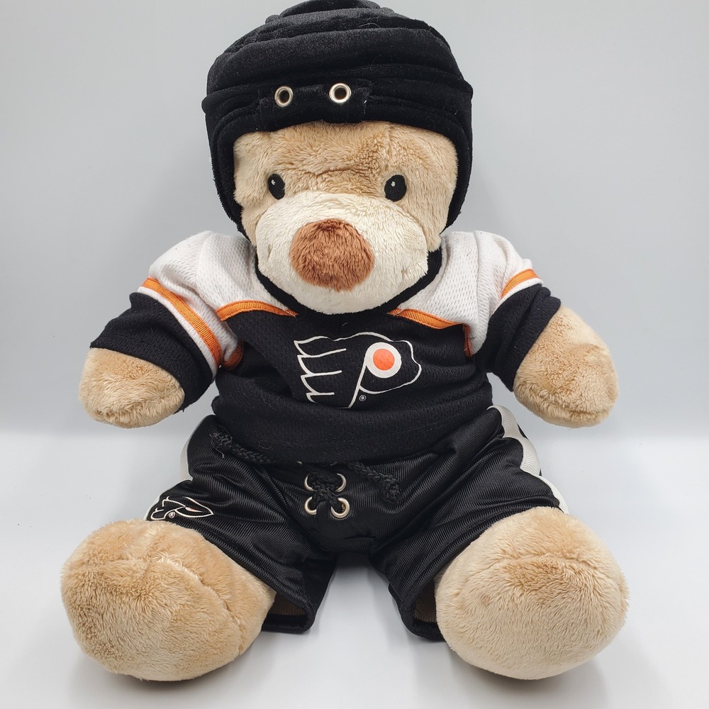 Build a Bear Workshop 13" Philadelphia Flyers Hockey Teddy Bear Plush Toy